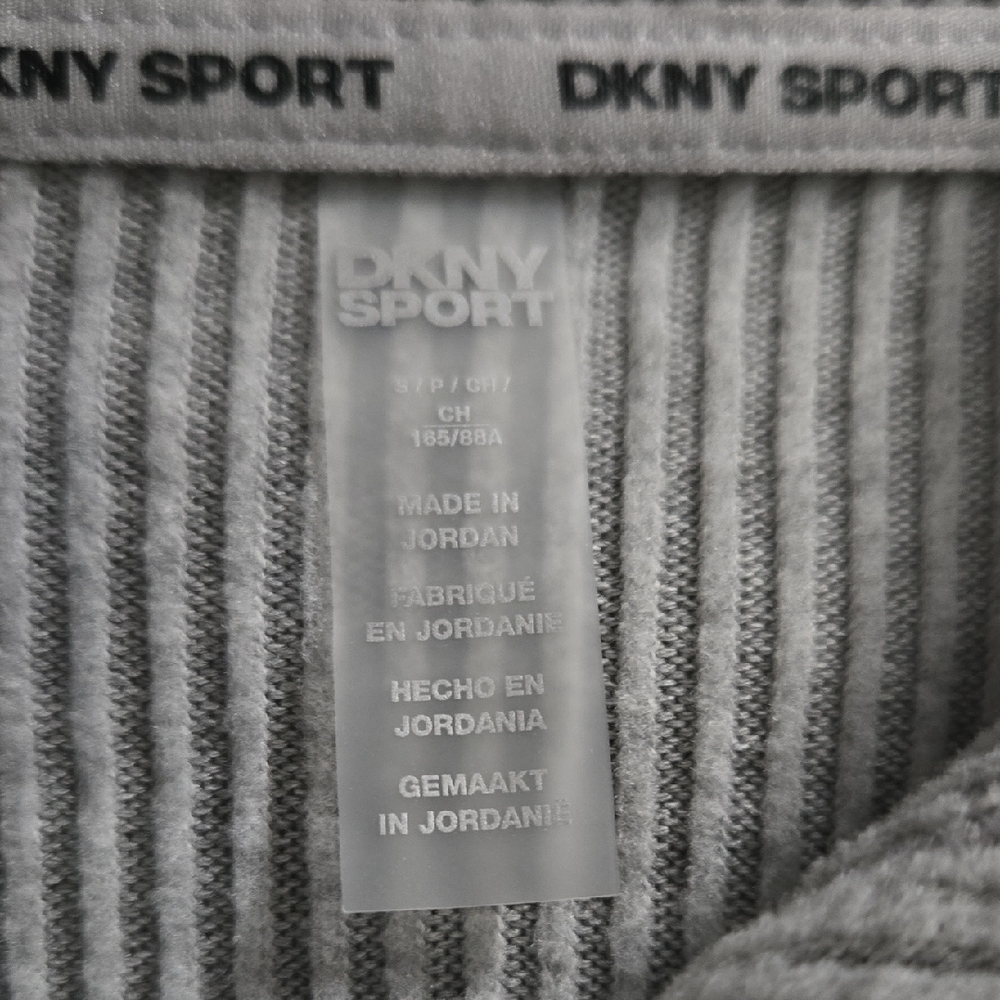 DKNY Sport Gray Striped Top